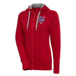 Women's Cutter & Buck Heather Purple ECU Pirates Mainsail Sweater-Knit Full-Zip Vest