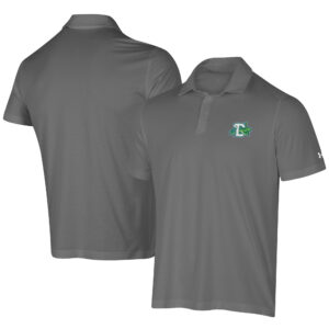 Men's Under Armour Gray Daytona Tortugas Tech Mesh Performance Polo
