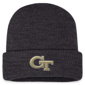 Men's Top of the World Charcoal Georgia Tech Yellow Jackets Sheer Cuffed Knit Hat