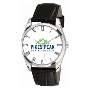 Women's Pikes Peak State College Berkeley Black Leather Watch