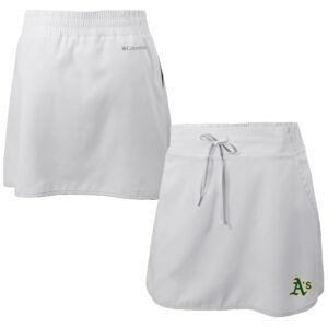 Women's Columbia  White Oakland Athletics Omni-Wick Lakewood Pines Skort
