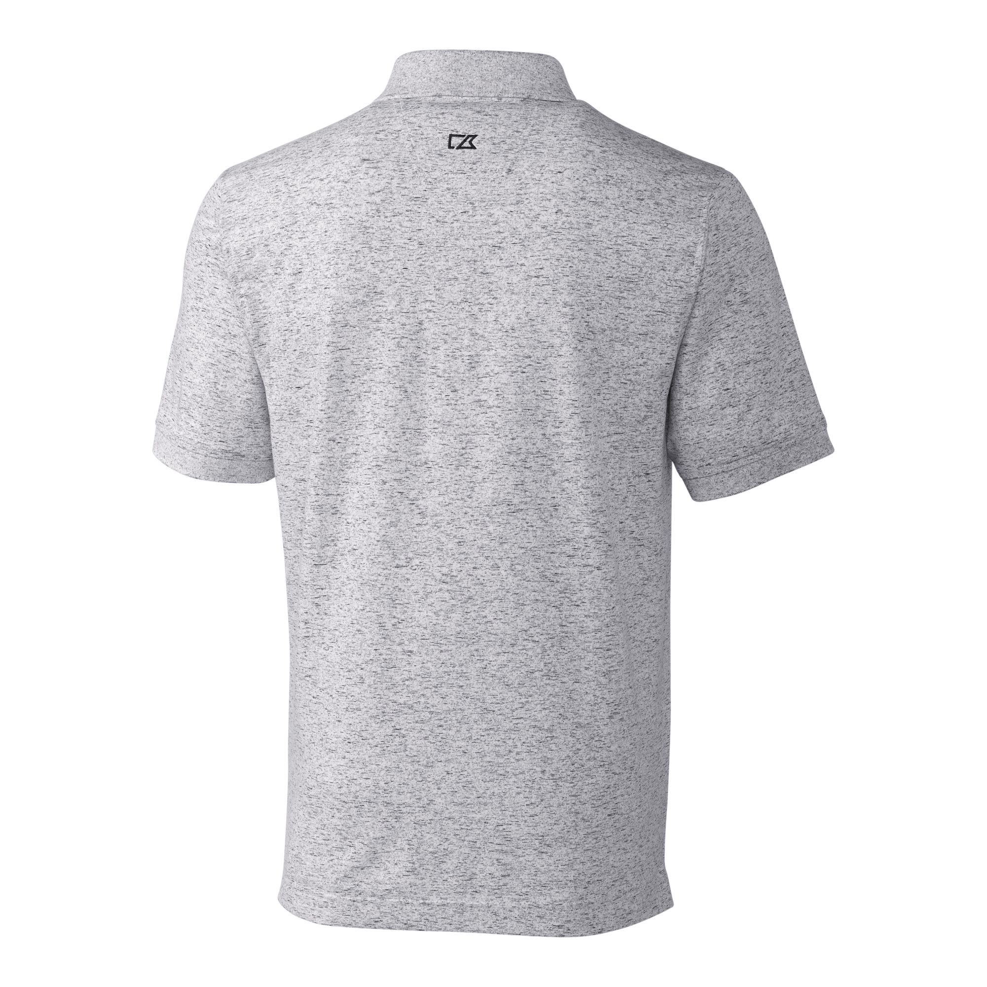 Men's Cutter & Buck Gray Minnesota Vikings Helmet Advantage Space Dye Tri-Blend Polo - Image 4