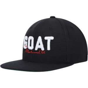 Unisex Contenders Clothing Black Muhammad Ali GOAT Snapback Hat