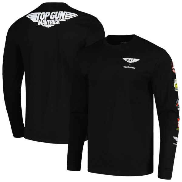 Men's Contenders Clothing Black Top Gun Call Signs Long Sleeve T-Shirt