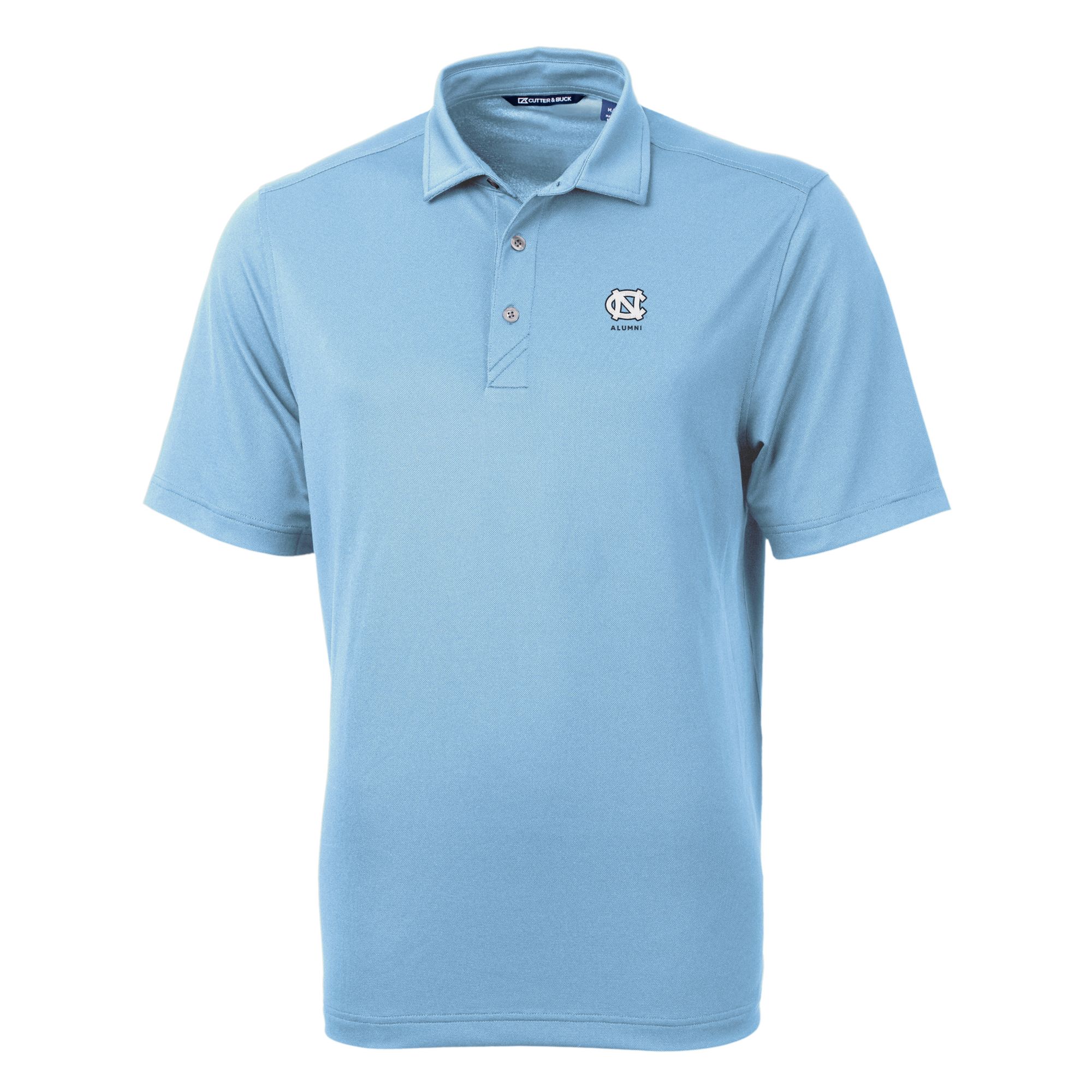 Men's Cutter & Buck Carolina Blue North Carolina Tar Heels Alumni Logo Virtue Eco Pique Recycled Polo - Image 6