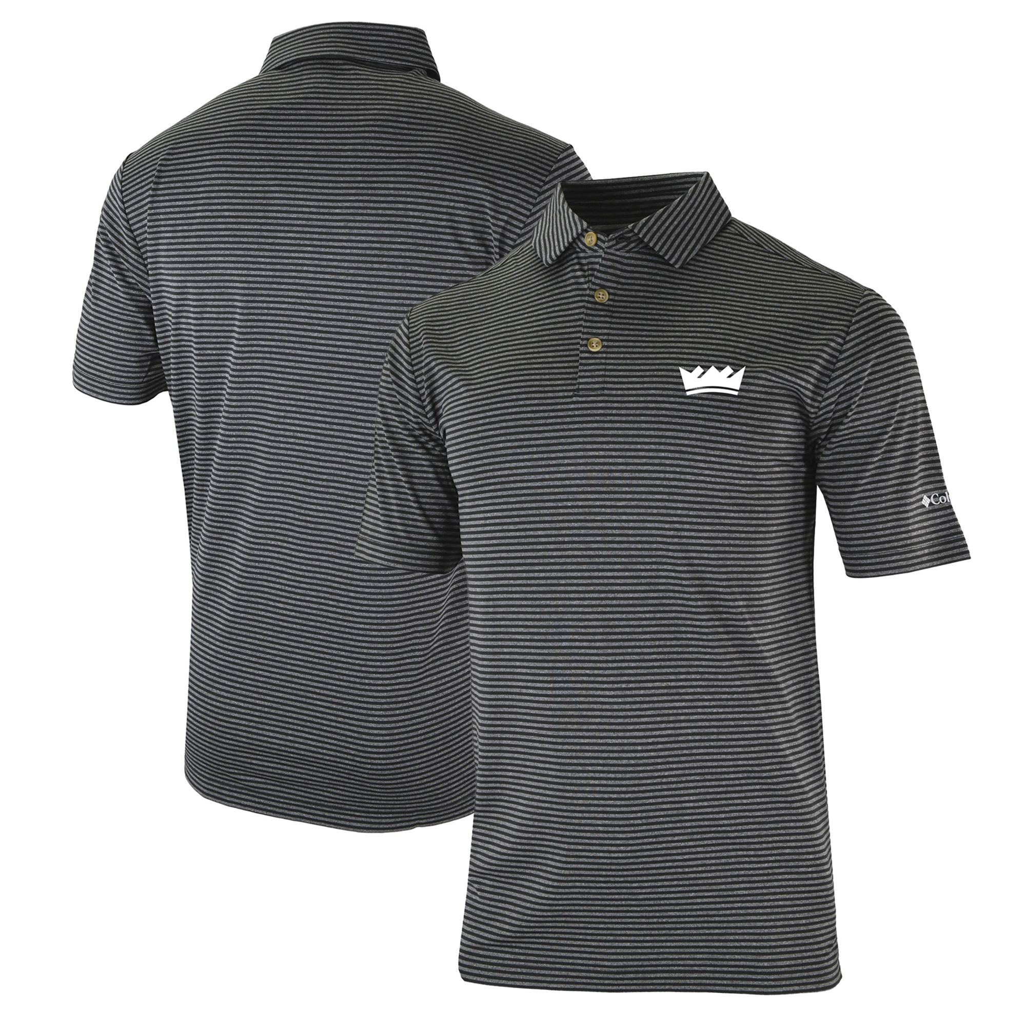 Men's Columbia Black Sacramento Kings FW23 Men's Omni-Wick Club Invite II Polo