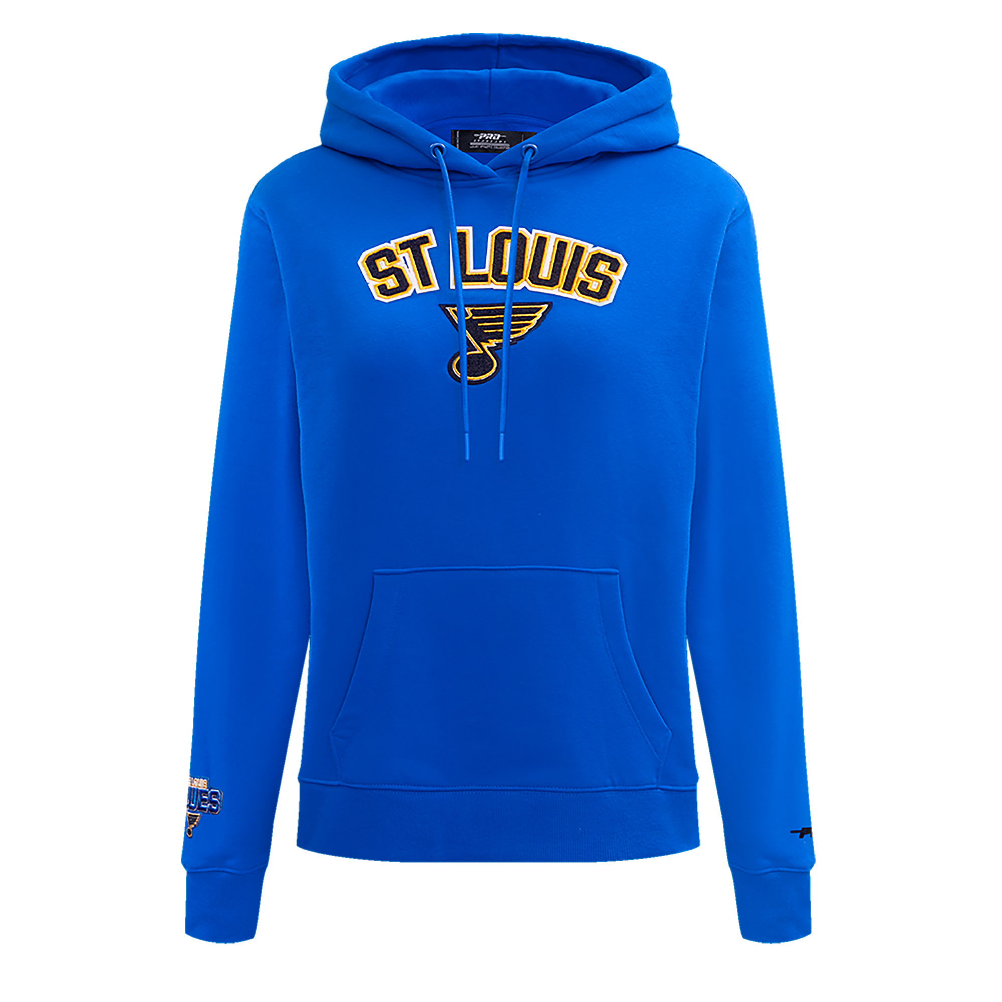 Women's Pro Standard Blue St. Louis Blues Classic Chenille Pullover Hoodie - Image 9