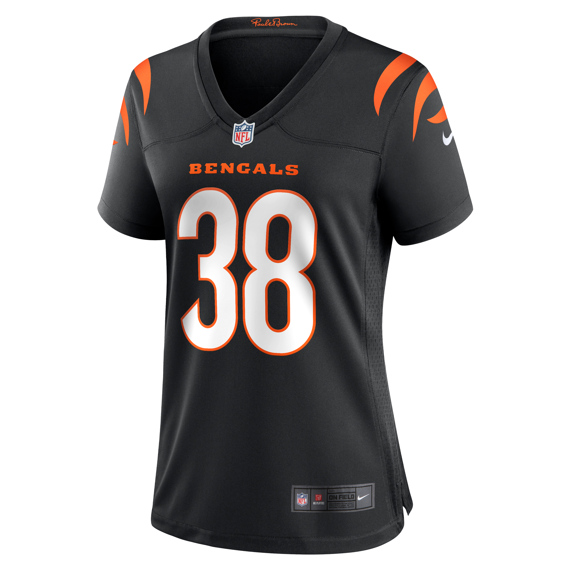Women's Nike DJ Ivey Black Cincinnati Bengals Team Game Jersey - Image 12