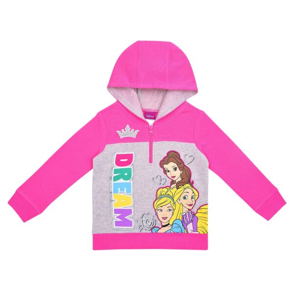 Preschool Pink Disney Princess Dream Quarter-Zip Hoodie
