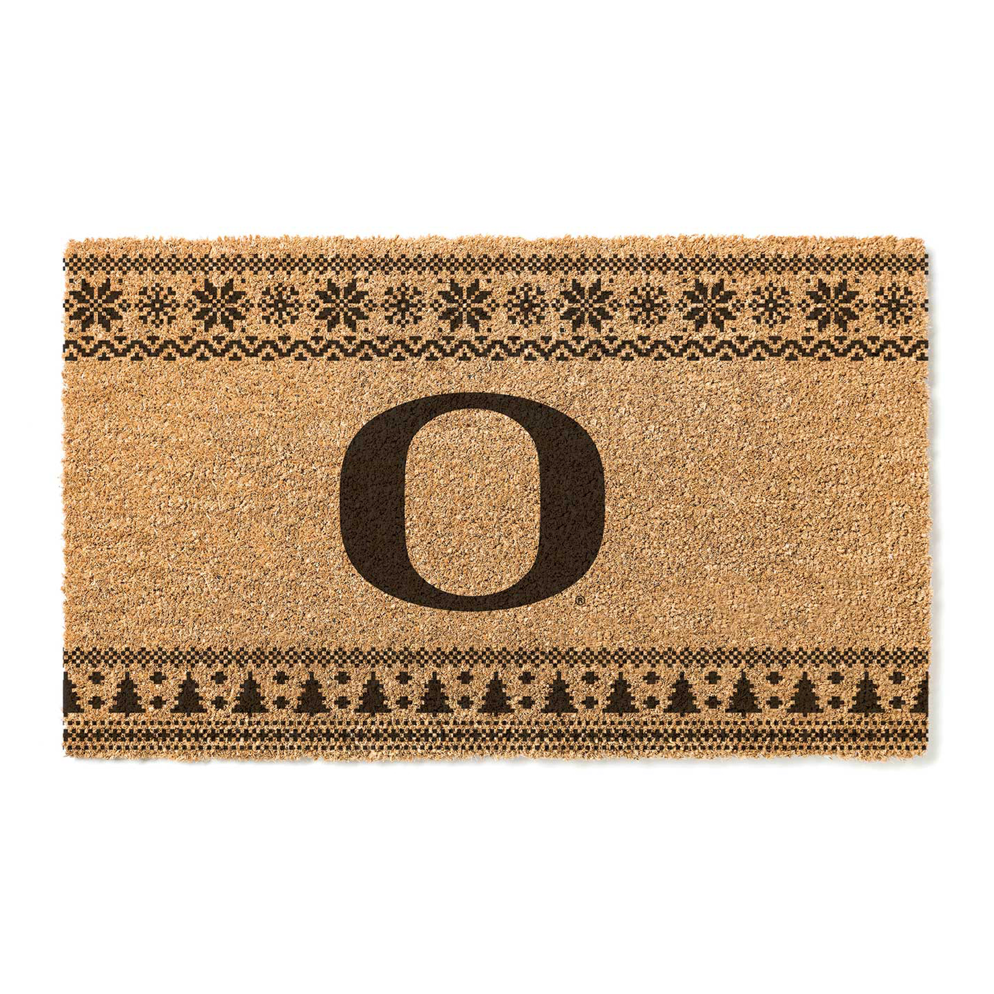 Oregon Ducks 18" x 30" Holiday Coir Doormat - Image 2