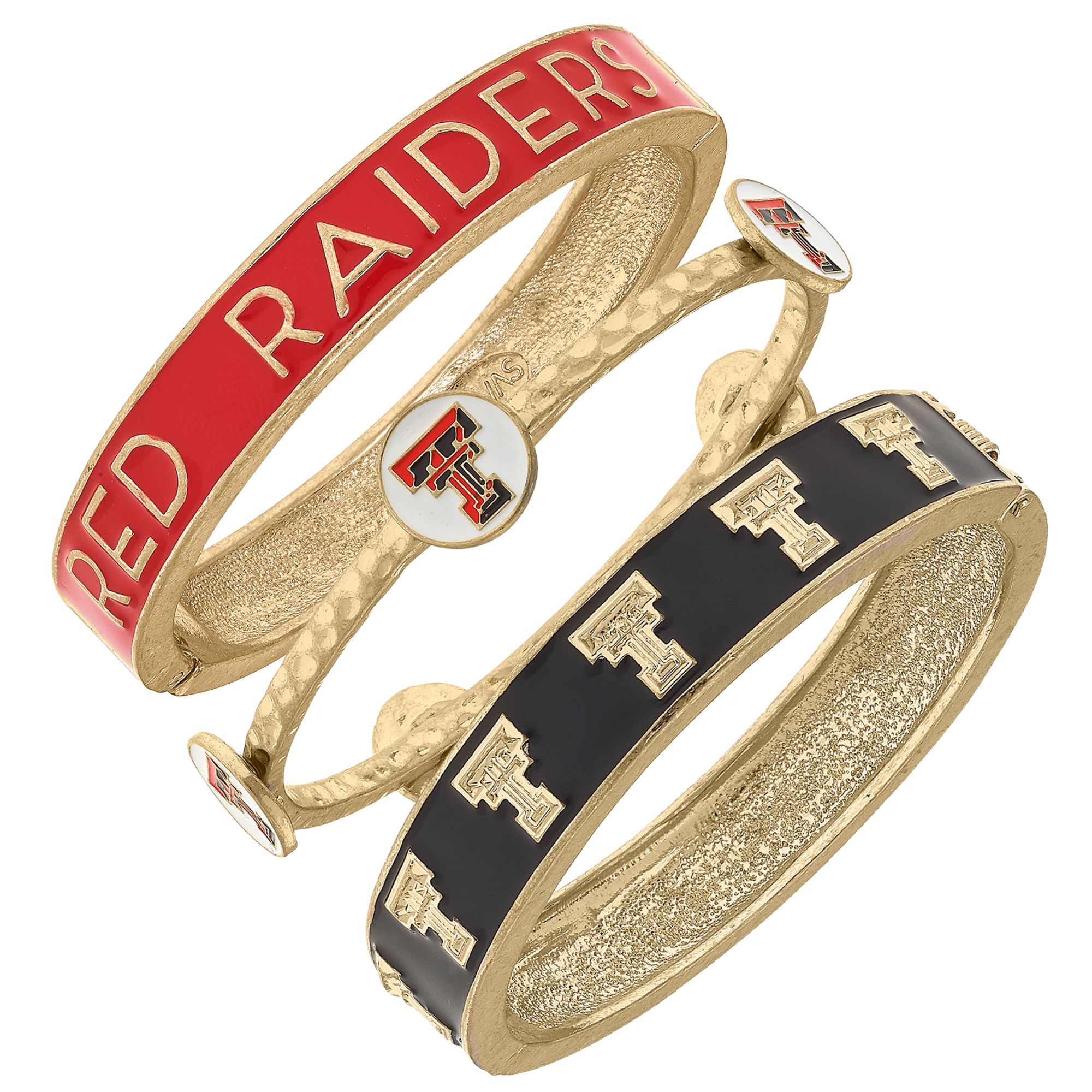 Women's Texas Tech Red Raiders Stacked Enameled Bangle Set