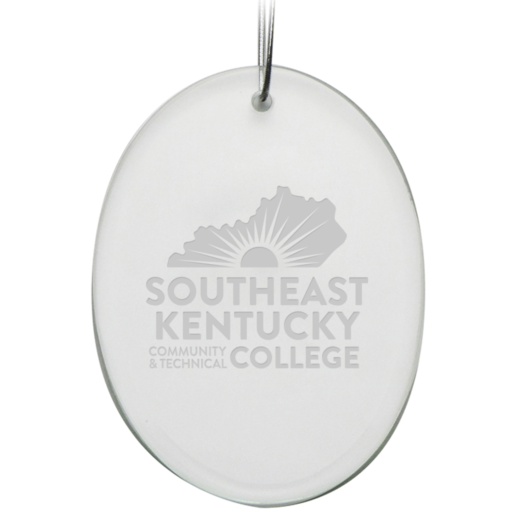 Southeast Kentucky Community & Technical College 2.75'' x 3.75'' Glass Oval Ornament