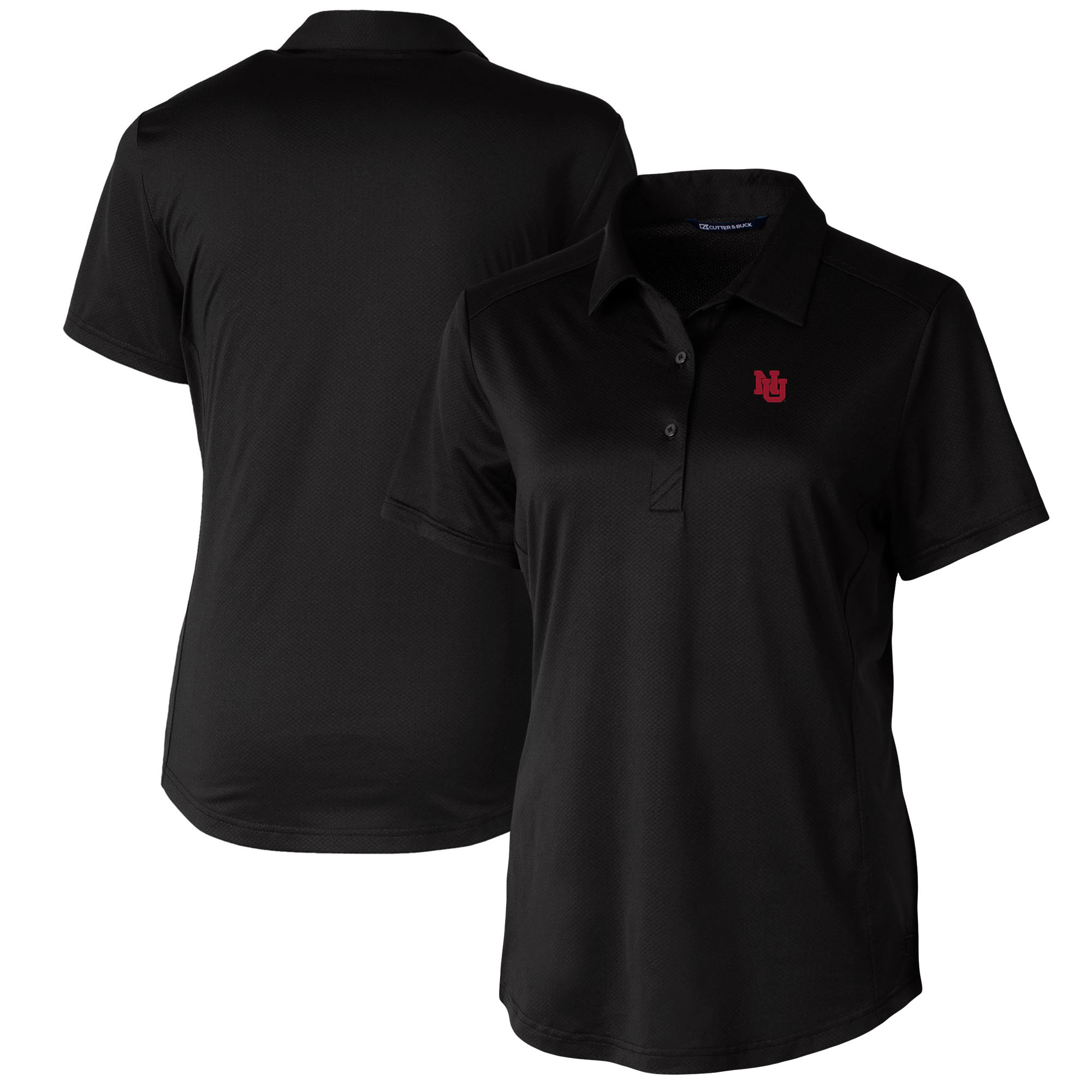 Women's Cutter & Buck Black Nebraska Huskers DryTec Prospect Textured Stretch Polo - Image 8
