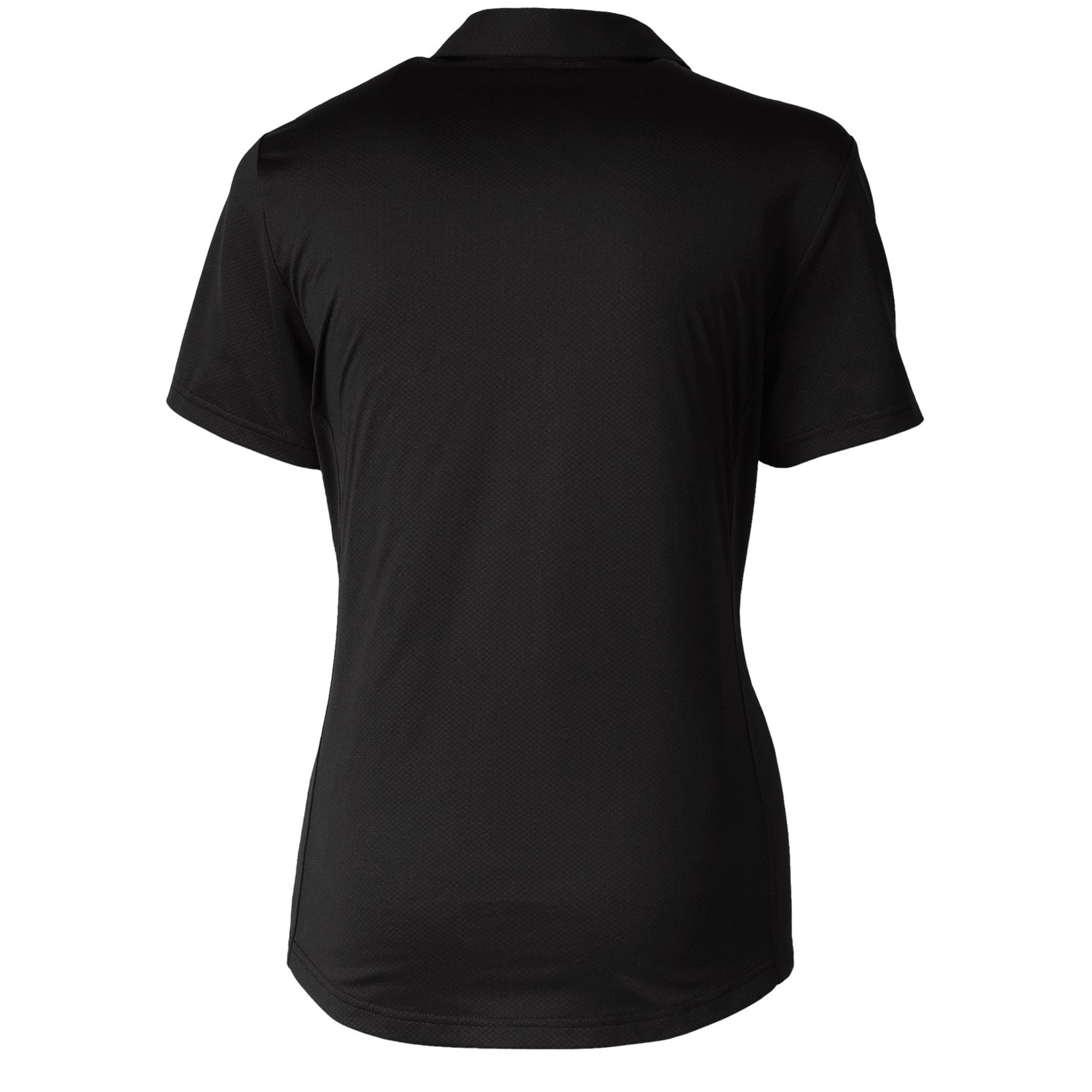 Women's Cutter & Buck Black Nebraska Huskers DryTec Prospect Textured Stretch Polo - Image 7