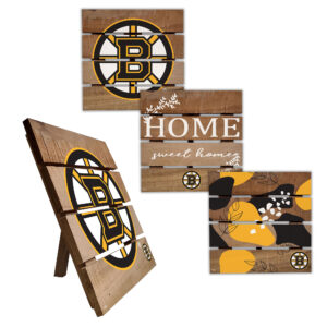 Boston Bruins Four-Piece Hot Plate Set