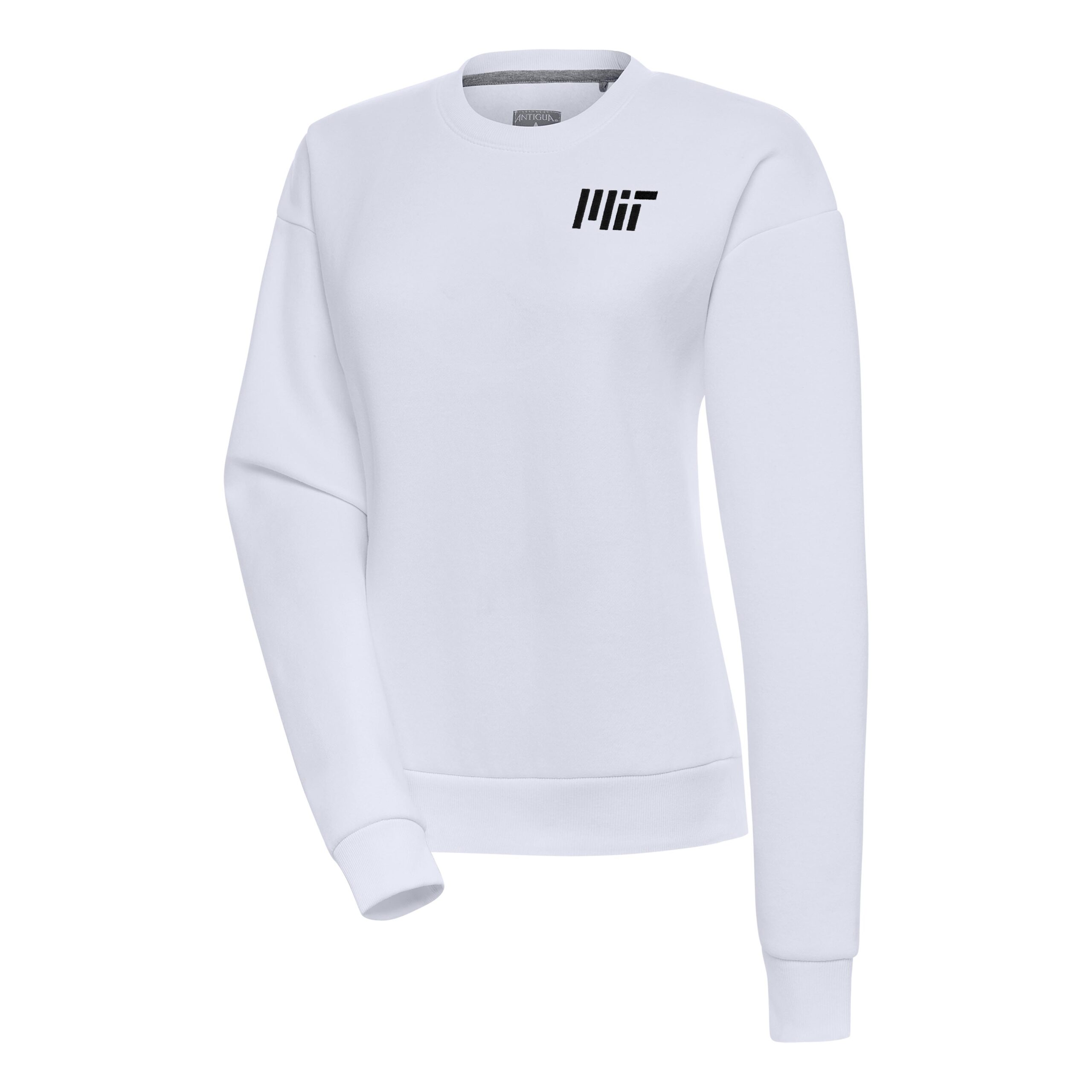 Women's Antigua White MIT Engineers Victory Crewneck Pullover Sweatshirt