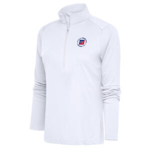 Women's 2024 U.S. Senior Open Antigua White Tribute Half-Zip Pullover Top