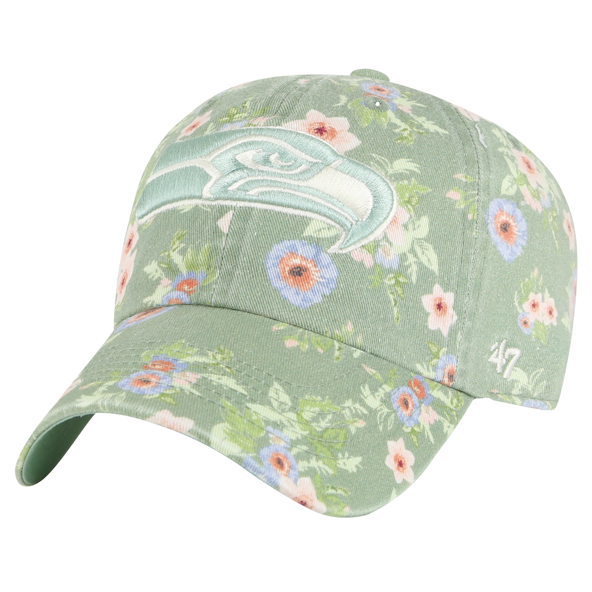 Women's '47 Green Seattle Seahawks Meadow Garden Clean Up Adjustable Hat