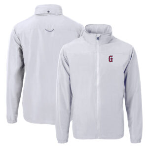 Men's Cutter & Buck Gray Greenville Drive Charter Eco Recycled Full-Zip Jacket