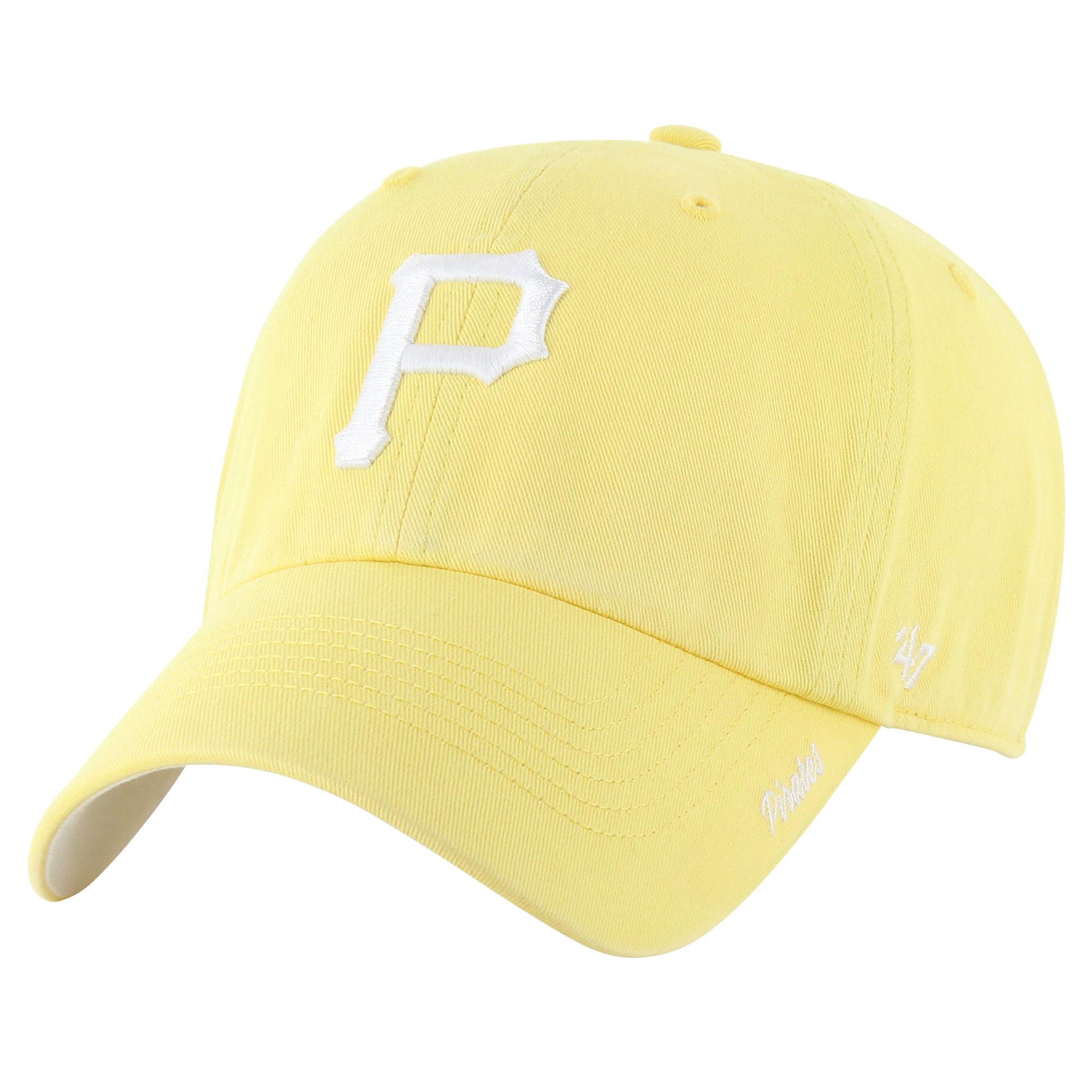 Women's '47 Yellow Pittsburgh Pirates Luminance Cheer Clean Up Adjustable Hat - Image 4