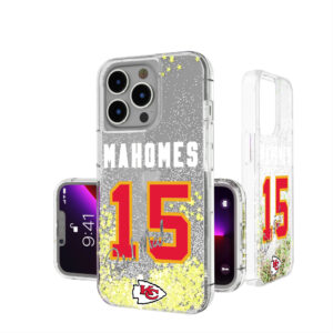 Keyscaper Patrick Mahomes Kansas City Chiefs iPhone Glitter Phone Case