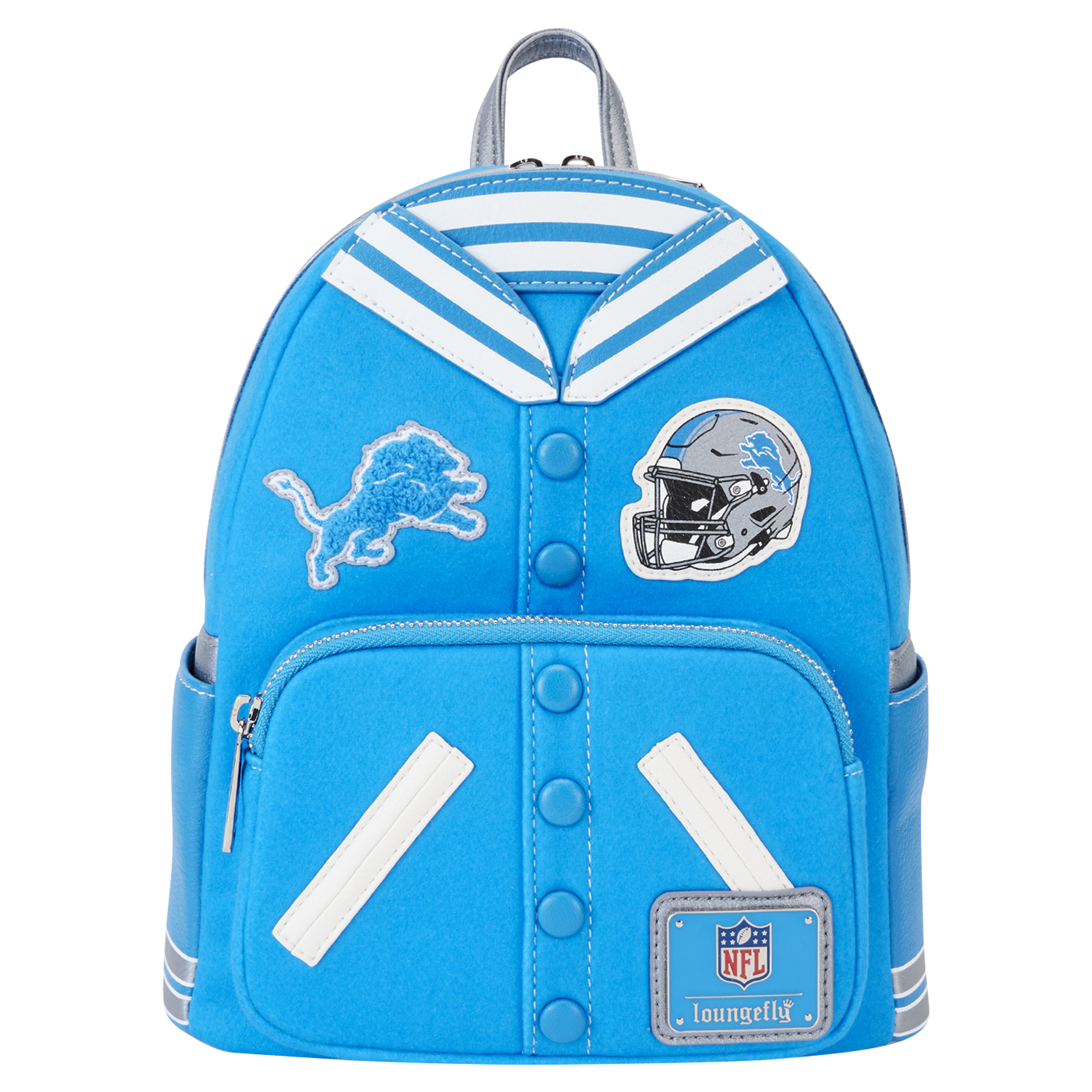 Loungefly Detroit Lions Varsity Mini Backpack - Image 2