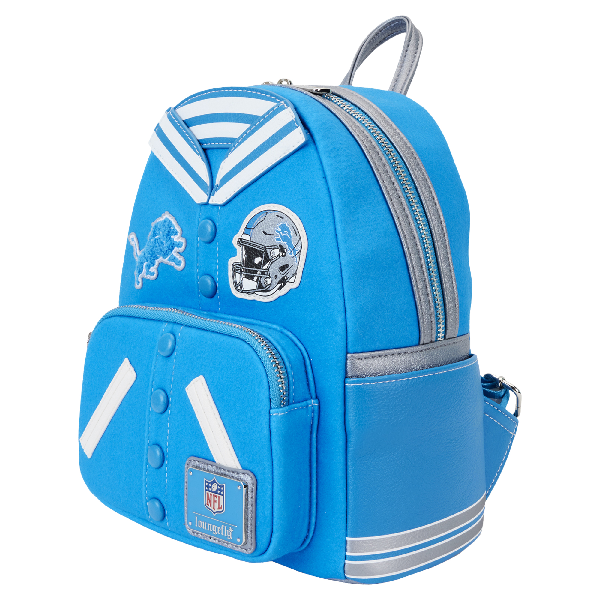 Loungefly Detroit Lions Varsity Mini Backpack - Image 4