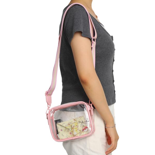 Pikachu Pokemon  Number 025 Clear Crossbody & Wallet Stadium Bag - Image 11