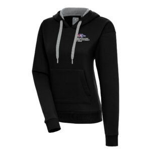 Women's Antigua Black MSU Denver Roadrunners Victory Pullover Hoodie