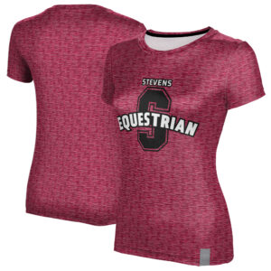 Women's ProSphere  Red Stevens Institute of Technology Ducks Equestrian Performance T-Shirt