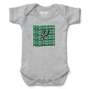 Newborn & Infant Chad & Jake Heather Gray San Antonio Spurs St. Patrick's Day Feeling Lucky Bodysuit