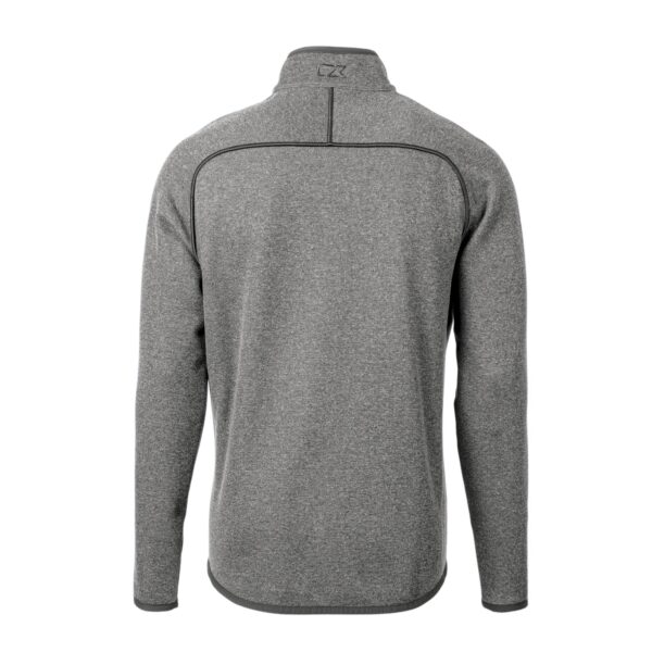 Men's Antigua Heathered Charcoal San Diego Seals Fortune Half-Zip Pullover Jacket - Image 4