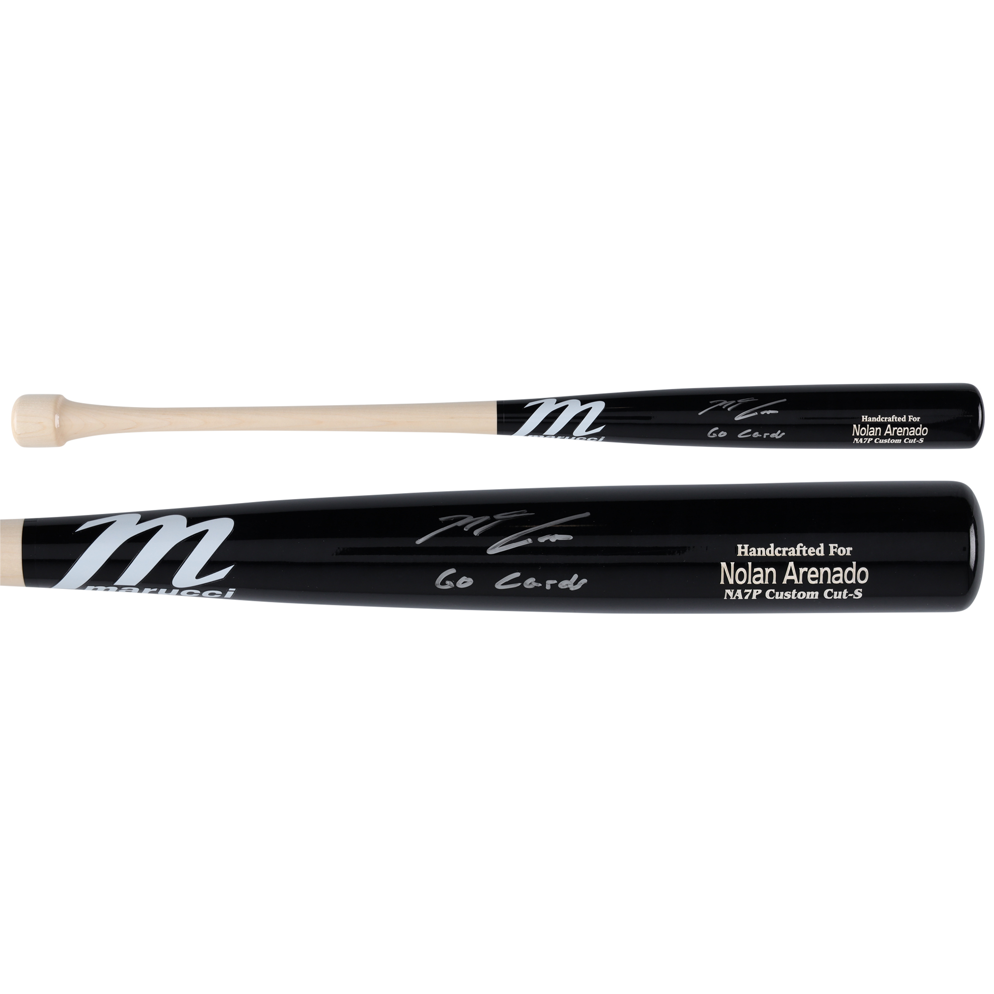 Nolan Arenado St. Louis Cardinals Autographed Marucci Game Model Bat with "Go Cards" Inscription - Image 2