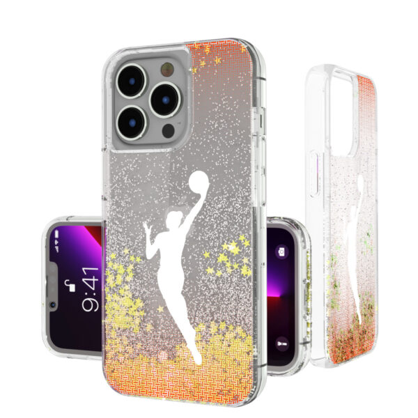 WNBA Gear Linen Logo iPhone Glitter Case