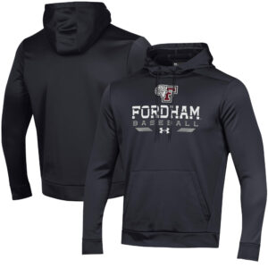 Men's Under Armour  Black Fordham Rams Baseball Pullover Hoodie