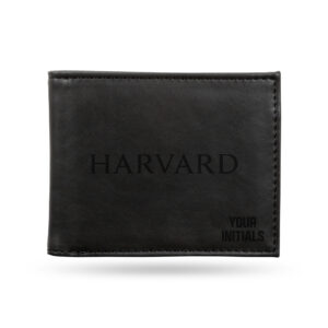 Black Harvard Crimson Personalized Billfold Wallet