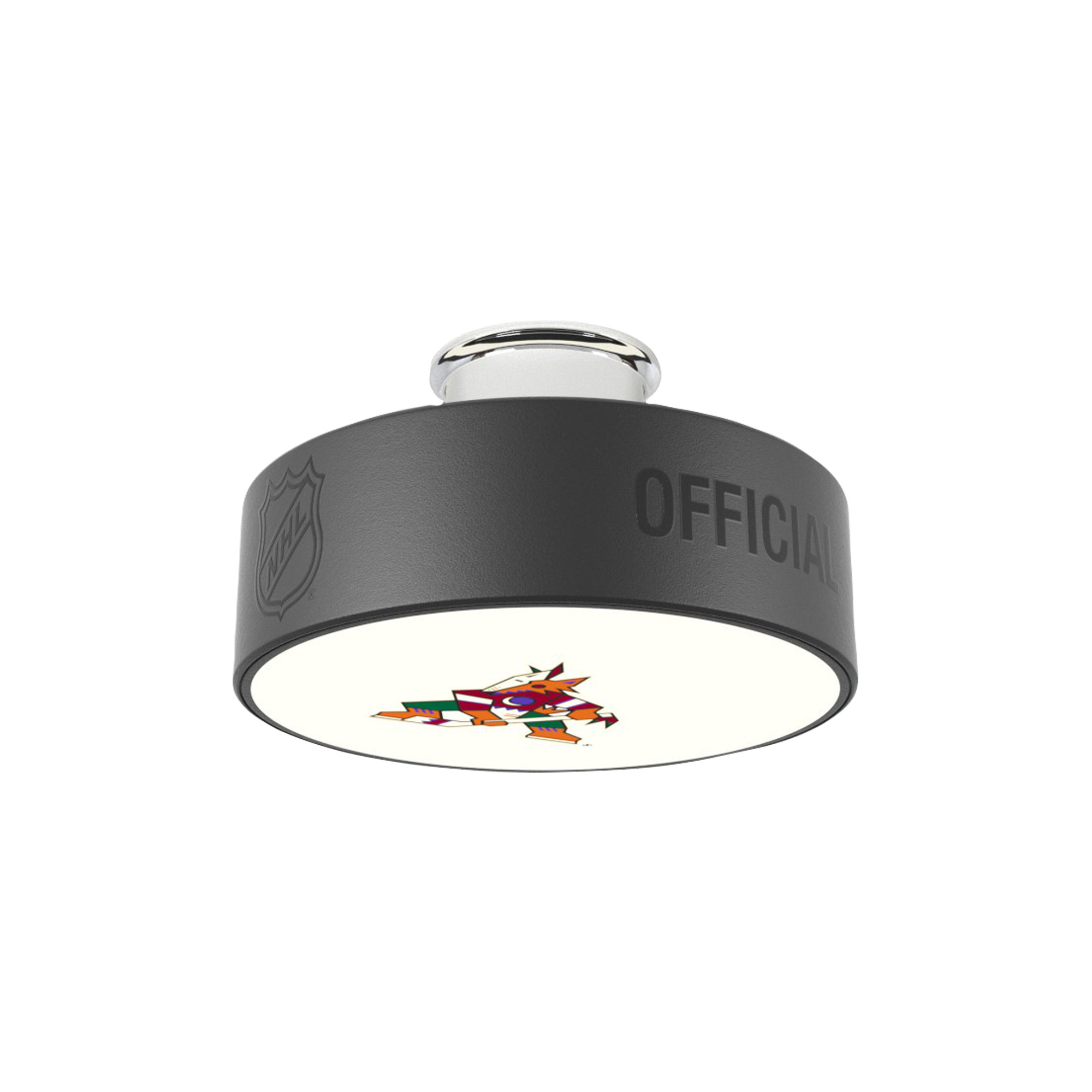 Arizona Coyotes Primary Logo Hockey Puck Light
