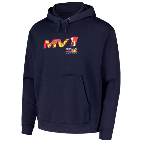 Unisex Max Verstappen Navy Red Bull Racing Pop Art Oversized Pullover Hoodie - Image 6