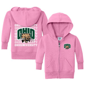 Infant Chad & Jake Pink Ohio Bobcats Retro Full-Zip Hoodie