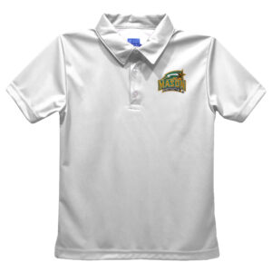 Youth Vive La Fete  White George Mason Patriots Solid Polo