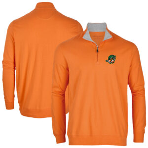 Men's Orange Down East Wood Ducks Alumni Quarter-Zip Pullover Top