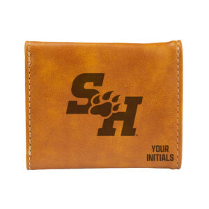 Brown Sam Houston State Bearkats Personalized Trifold Wallet