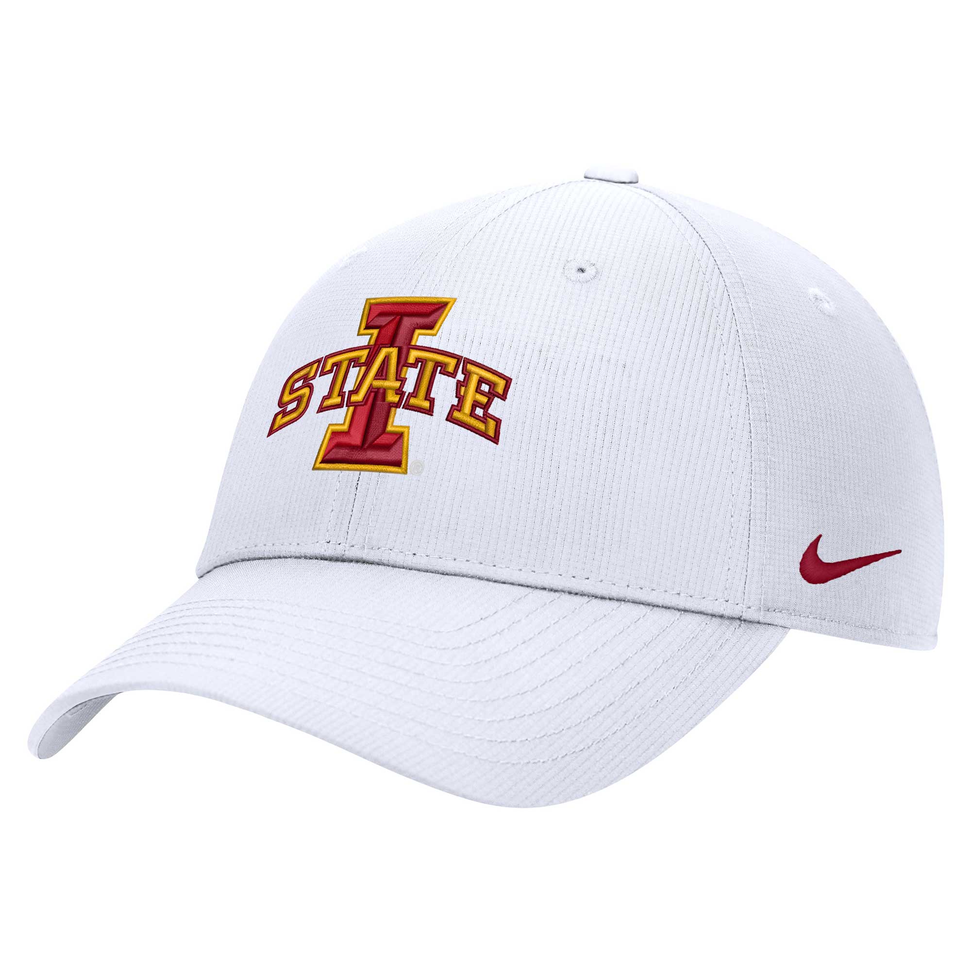 Men's Nike White Iowa State Cyclones 2024 Sideline Club Adjustable Hat