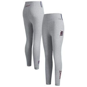 Women's Pro Standard Heather Gray Detroit Tigers Classic Jersey Leggings