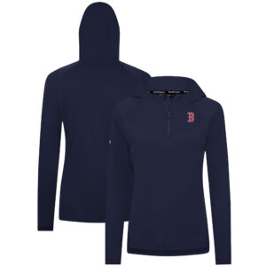 Women's Levelwear Navy Boston Red Sox Raven Insignia 2.0 Quarter-Zip Jacket