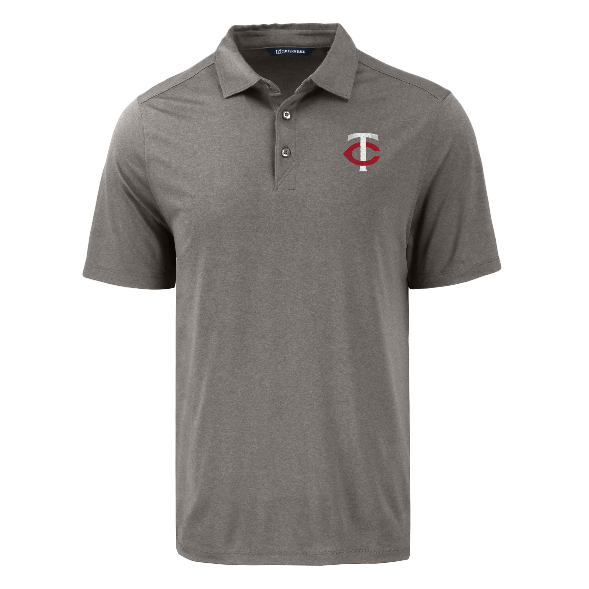Men's Cutter & Buck Gray Minnesota Twins Coastline Epic Comfort Eco Recycled Polo - Image 9