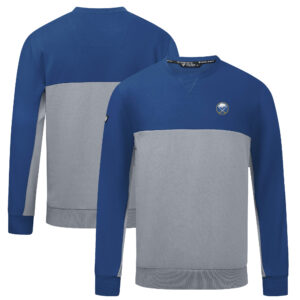 Men's Levelwear Royal/Gray Buffalo Sabres Legacy Pullover Sweatshirt