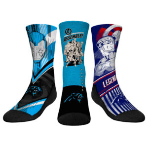 Youth Rock Em Socks  Carolina Panthers 3-Pack Crew Socks