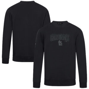 Men's Levelwear Black St. Louis Cardinals Zane Darkmoon Pullover Sweatshirt