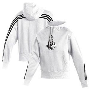 Women's adidas  White Wofford Terriers Fashion Pullover Hoodie